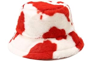 Dirholl Women's Winter Faux Fur Fuzzy Warm Bucket Hat