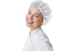 Mabor 6Pcs Elastic Chef Hairnets for Women, Hairnets for Foodservice, Lightweight Comfortable Hair Cap