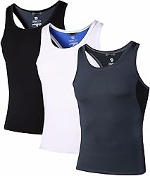 jeansian Mens Sport Sleeveless Tee Shirt Beach Tank
