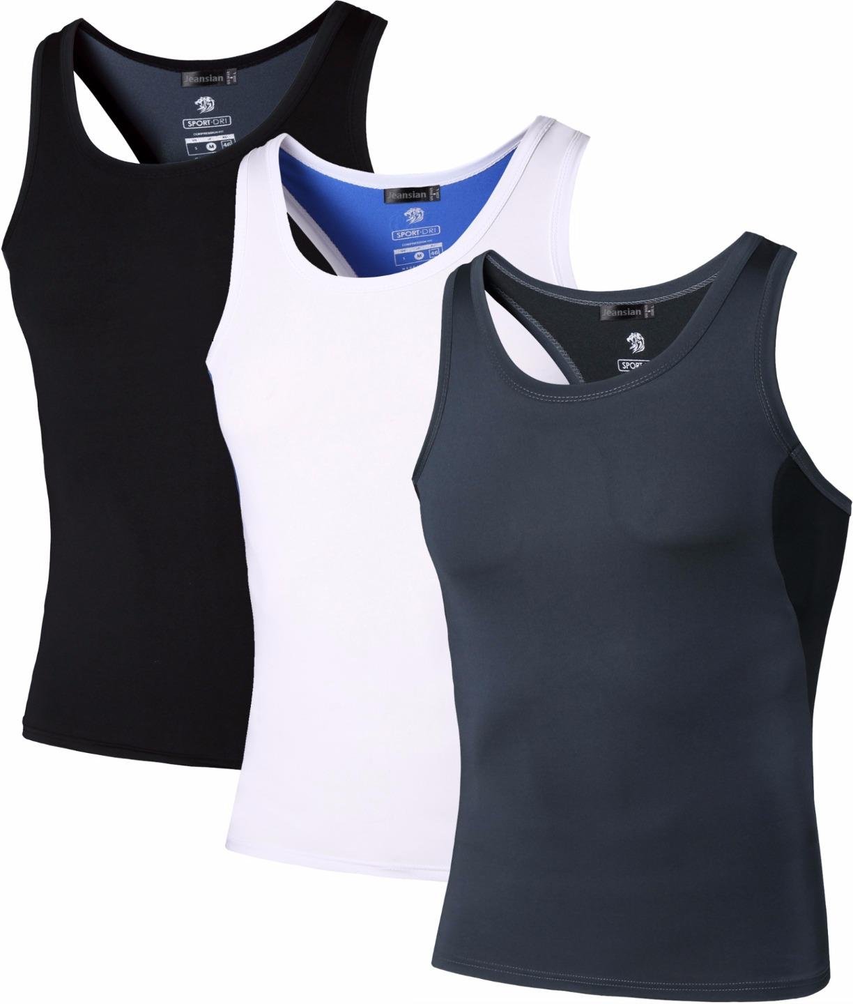 jeansian Mens Sport Sleeveless Tee Shirt Beach Tank