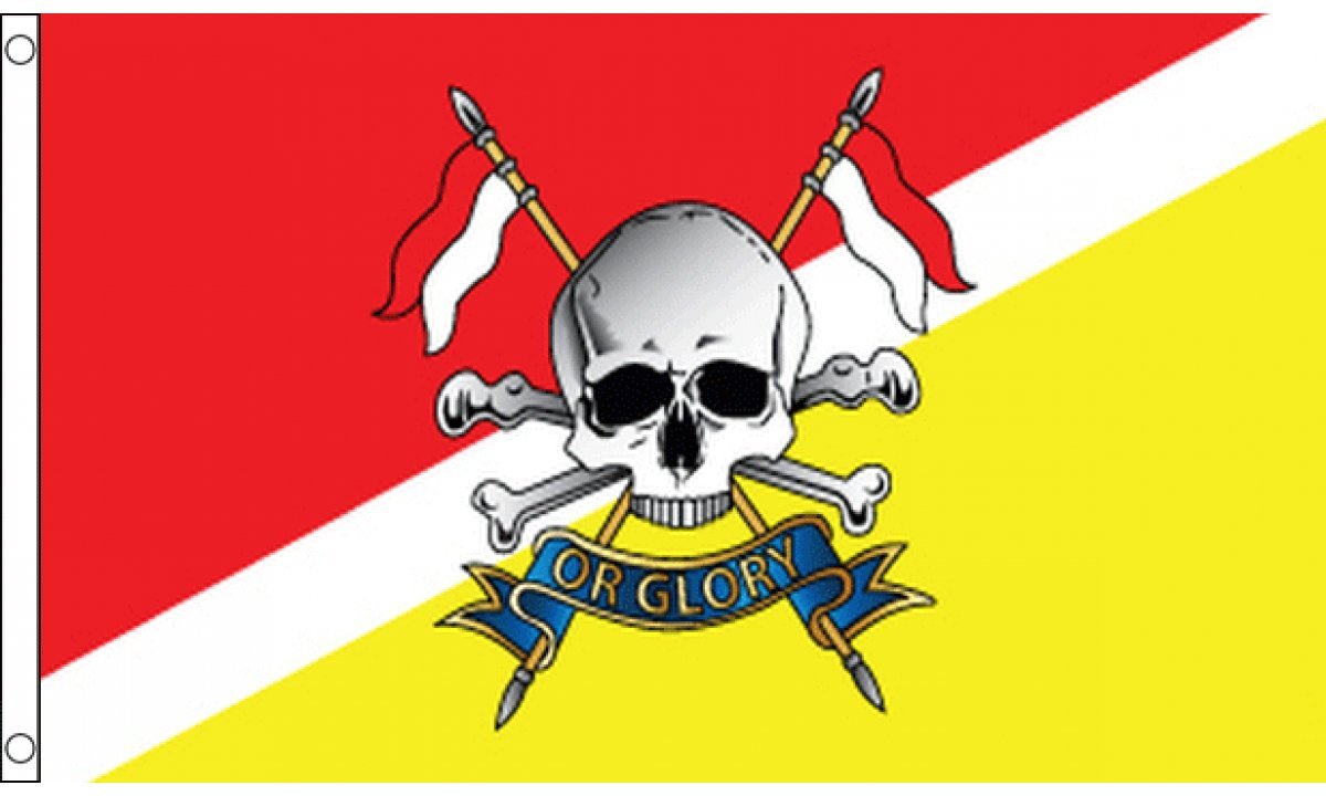 AZ FLAG - Royal Lancers Of The British Army Flag - 3x5 Ft - 100D Polyester Queen Elizabeths' Own Banner with Two Metal Grommets - Fade Resistant - Vivid Colors - 3' x 5' Feet - 150x90 Cm