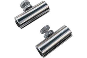 WINGPOWER Cello Mute 2Pieces, Brass Adjustable Cello Wolf Tone Eliminator Wolf Tone Mute Suppressor Tube Eliminate Wolf Tone (Silver)