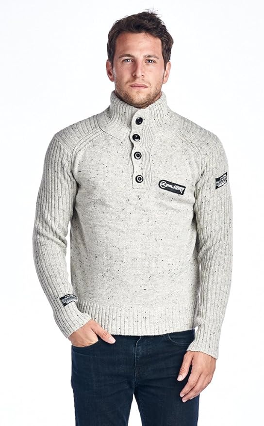 sweater with button up underneath men