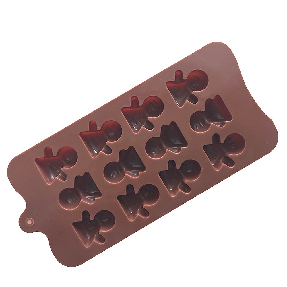 Molde de silicona en forma de bimbo con expresión para dulces ...