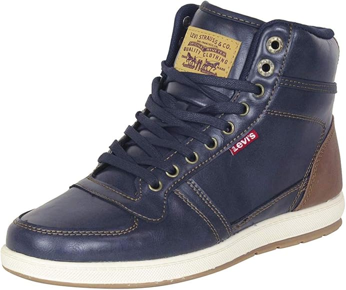 levi's black leather sneakers