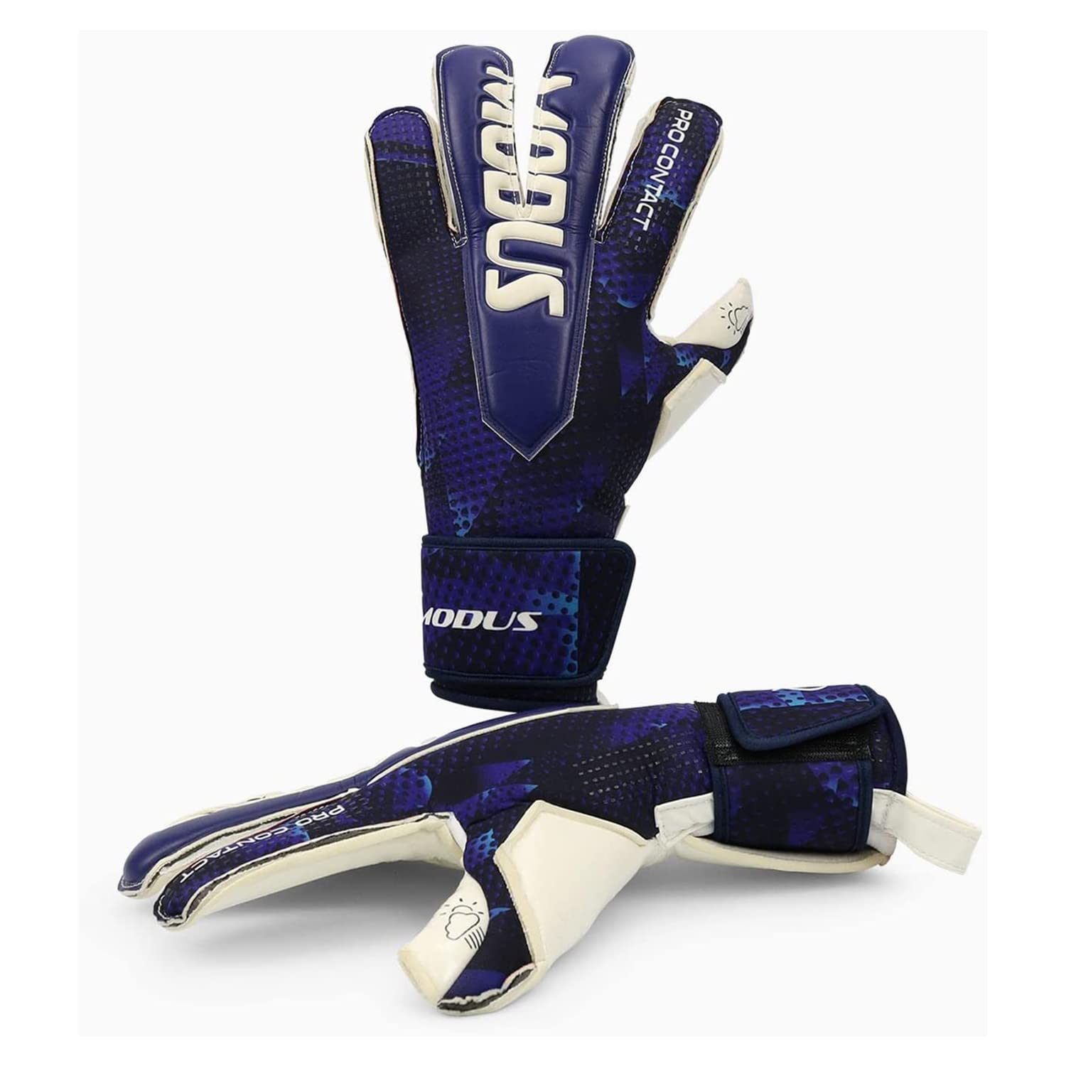 MODUS Pro Contact Goalkeeper Gloves | Goalie Goalkeeper Glove | Gloves With Super Grip | Suitable for Professional Matches | Imported Premium Latex - Size - 8