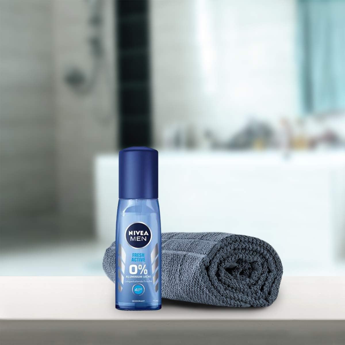 Nivea Men Fresh Active Deodorant Spray for Men Deodorant Protection Aluminium 75 ml, 75 ml (Pack of 1) - Image 4