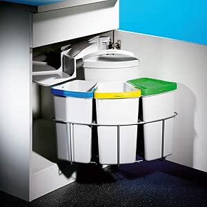 Naber Cabbi 4 Plus. Cubo de la basura, gris claro.: Amazon.es: Hogar