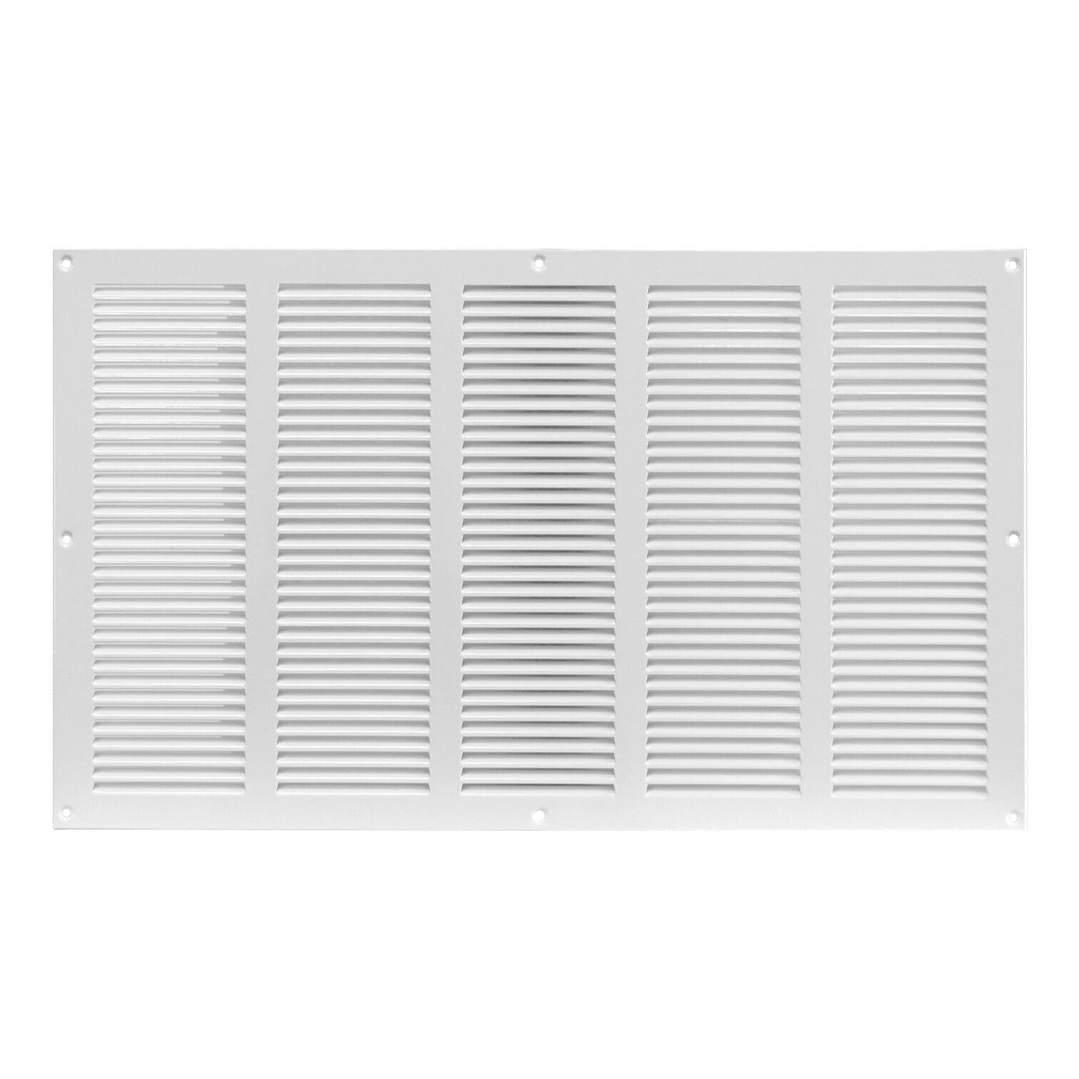 500x300mm (20x12") White Ventilation Grille Insect Protection Exhaust Air Supply Metal Grille