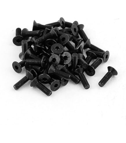 Amazon.com: PZRT 12 件六角六角套筒沉頭螺絲304 不鏽鋼平頭螺絲