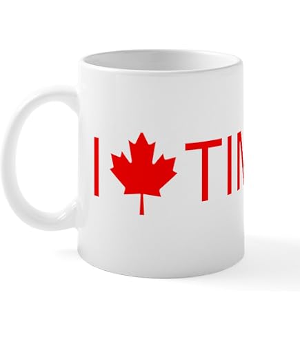 Amazon.com: 16 oz Large Bistro Mug Ceramic Coffee Tea Glass Cup Maple Leaf  Canada (Red) : Home & Kitchen