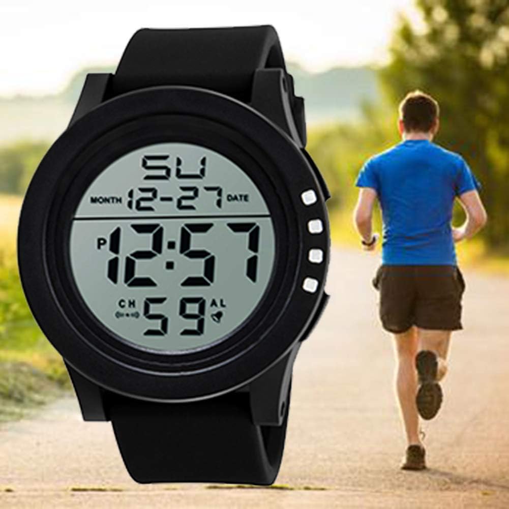 Men Alarm Date Luminous Display Sport Stopwatch Electronic Digital Wrist Watch For Women men Green