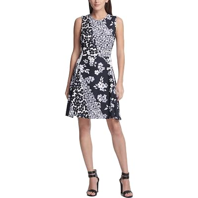 slim fit dress slacks Floral Midi Fit & Flare Dress | Fit and Flare main image 0