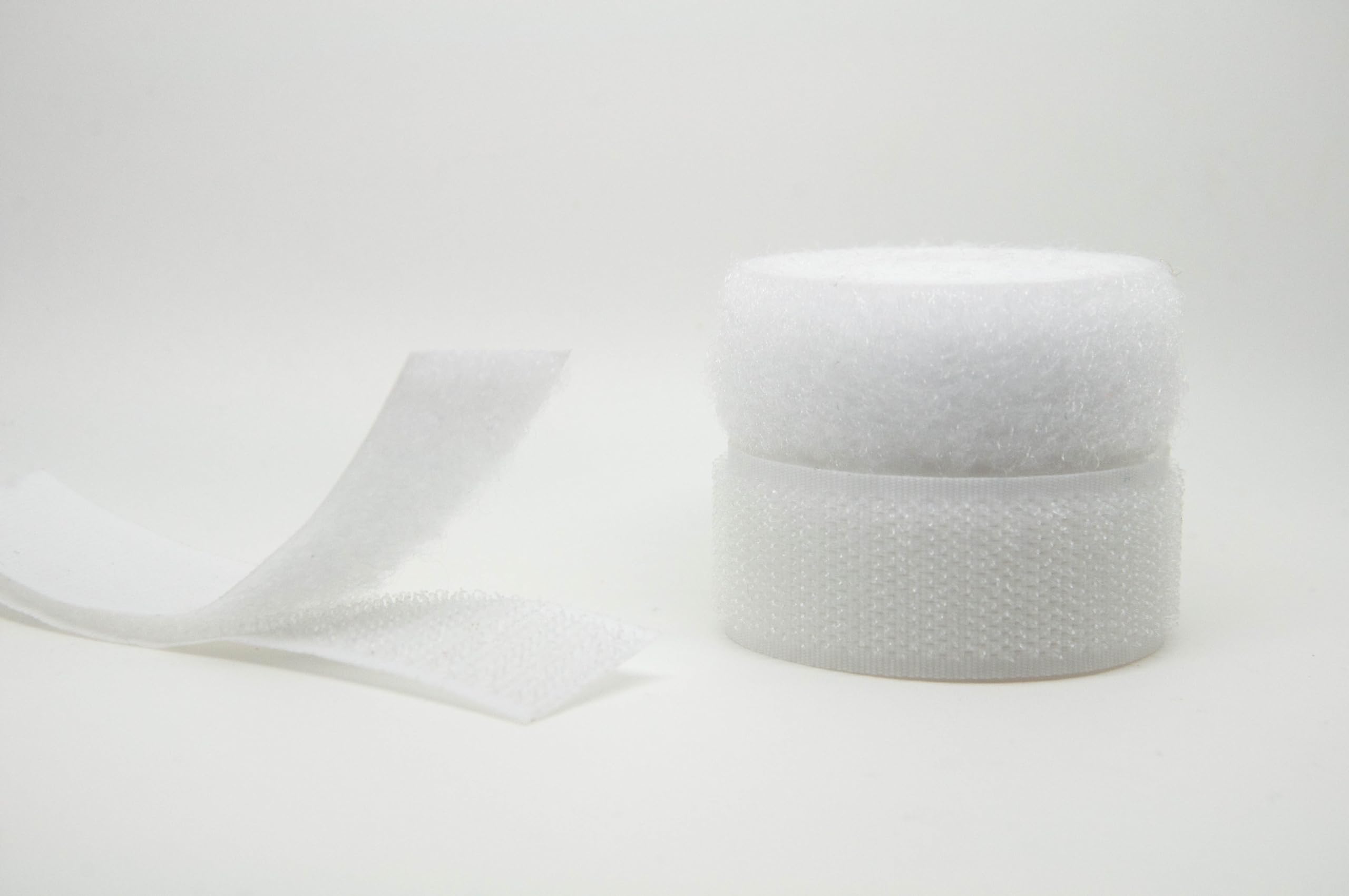 White 38mm Sew-on Hook & Loop Tape Alfatex® Brand supplied by the Velcro Companies - Various Lengths (Length: 3m)