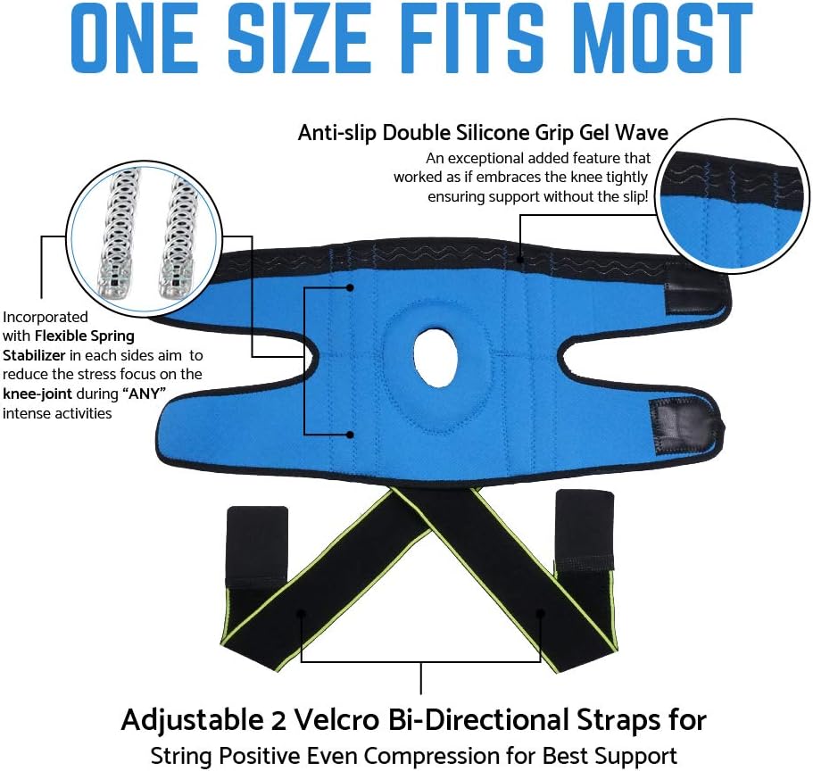 Knee Brace with Side Stabilizers & Patella Gel Pads for Knee Support …: Health & Personal Care