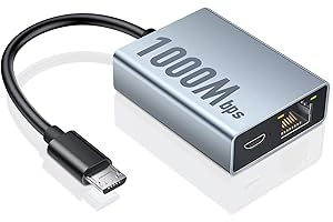 1000Mbps Ethernet Adapter for Fire TV Stick, Micro USB to RJ45 Gigabit Ethernet Adapter Compatible with Fire Stick 4K/4K MAX,