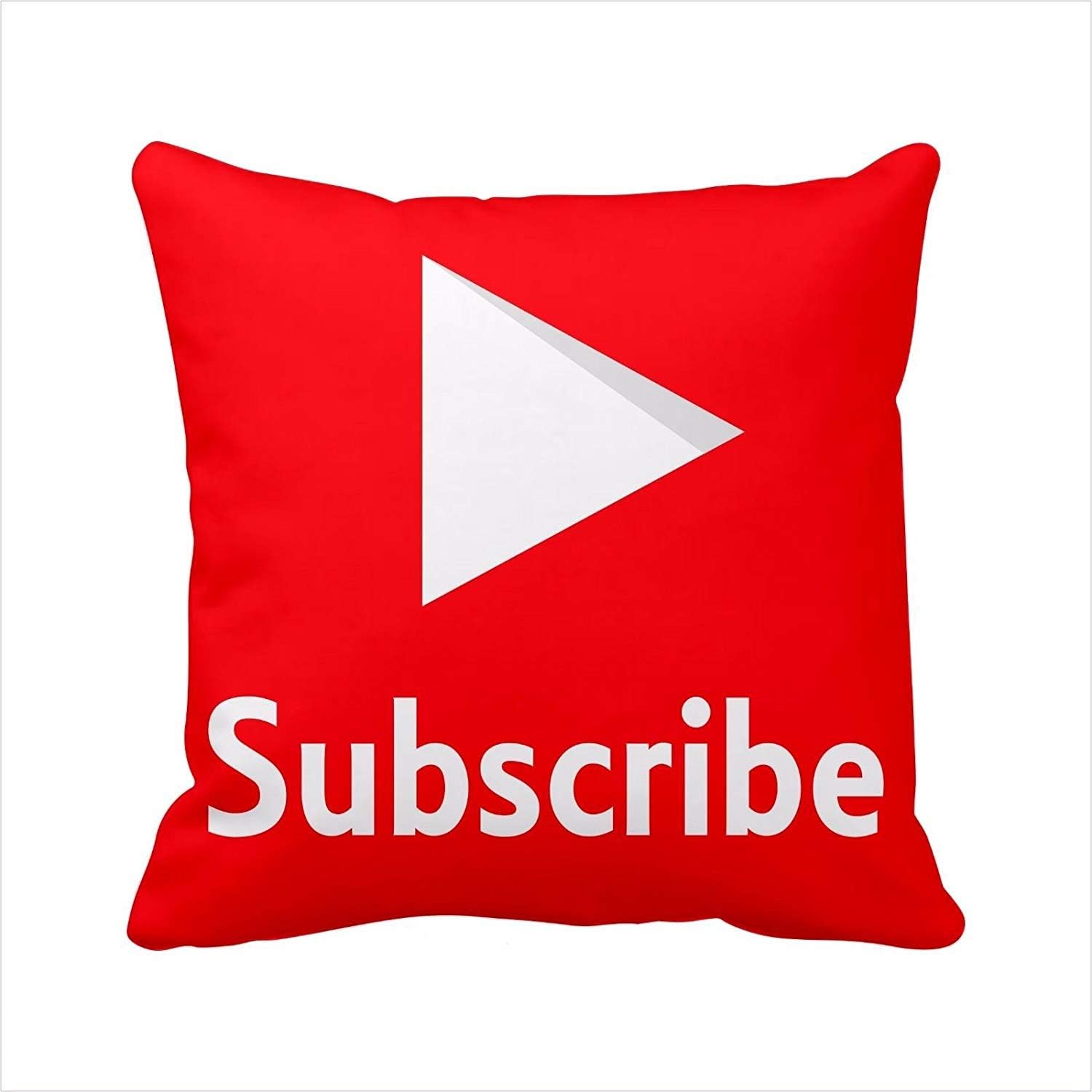 96688PLAOO YouTube pillow cover,YouTube pillow case,social media logo