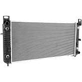 RAYTEN 34" CU2370 Radiator with TOC &amp; with EOC | fit for Chevy Silverado Suburban GMC Yukon Sierra Tahoe Escalade Hummer H2 4.3L 4.8L 5.3L 6.0L 6.2L Engine | 1-Row