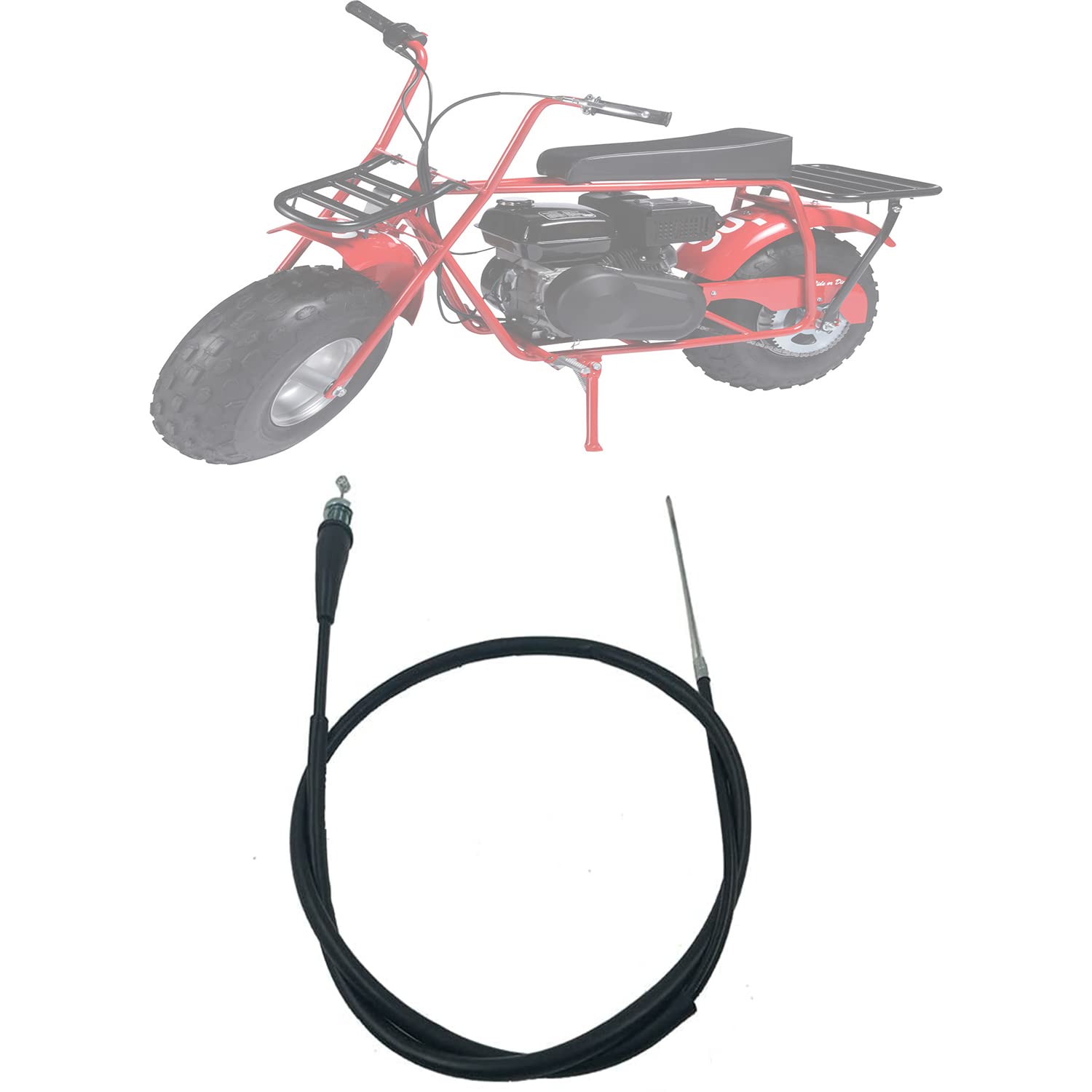 Mini Bike Accessories Mini Bike Throttle Cable Assembly Kit For