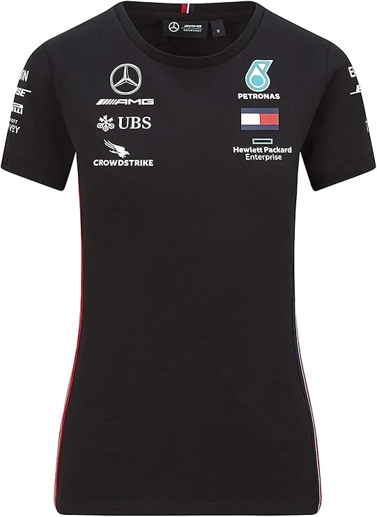 Fuel For Fans Women's Formula 1 MercedesAMG Petronas 2020 Team TShirt, Black, XL
