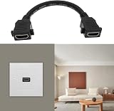 OTOTEC Single Port HDMI Wall Plate Panel Mount Female to Female Coupler 4K ARC view 2