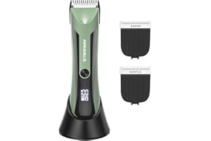 ManWills Electric Groin Hair Trimmer - Ball Trimmer Men, Body Hair Trimmer Men, Ball Shaver Men, Pubic Hair Trimmer Men, Body Shaver Men, Wet/Dry Clippers, Body Groomer for Men
