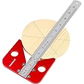 TOOLCOOL Circle Center Finder Tool Lathe Centering Marking Tool | Woodworking, Center Lines Finding