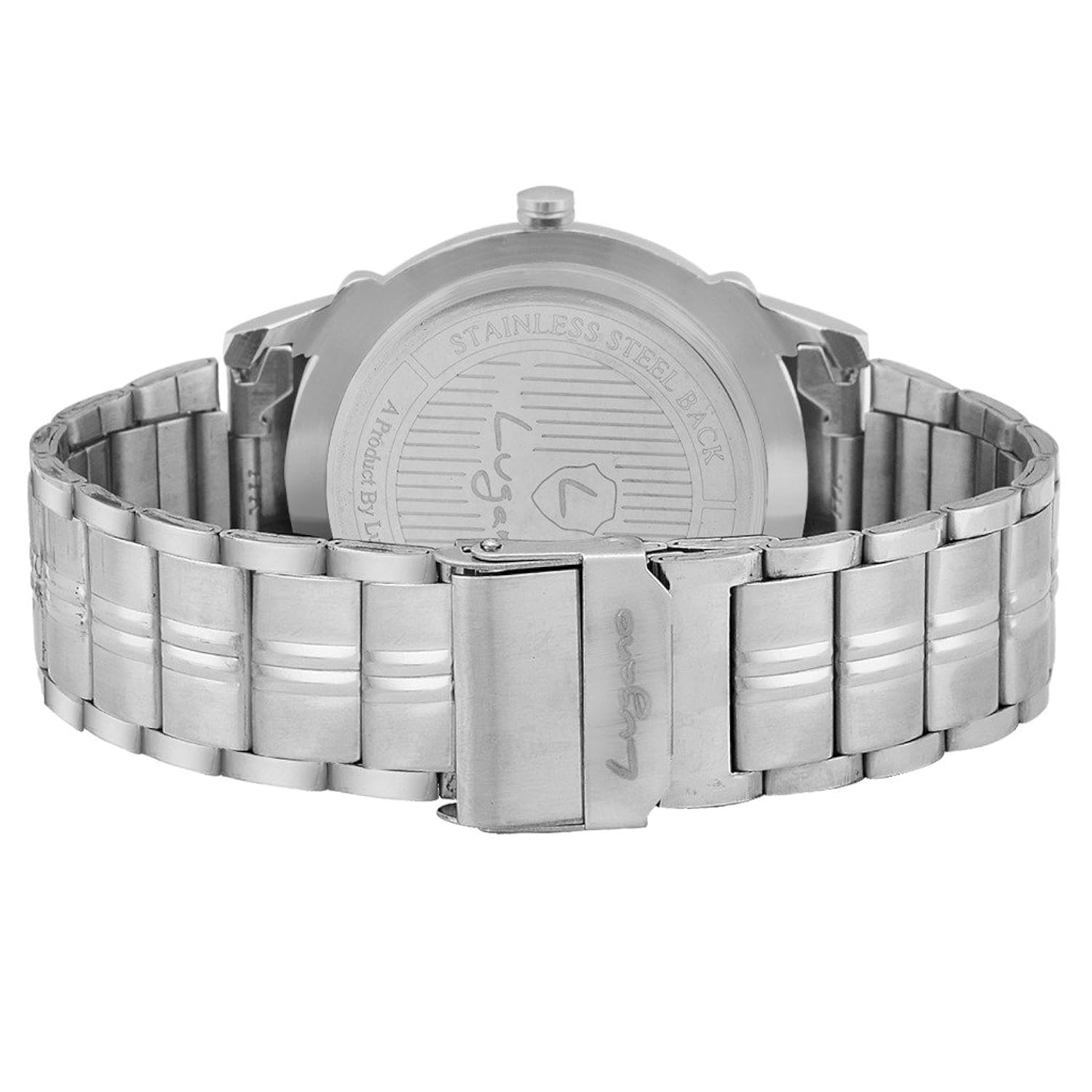 lugano white dail round metal strap analog wacth-for men,boys