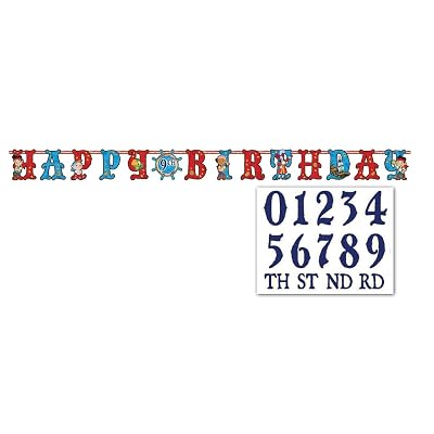 Disney Jake Neverland Pirates Add An Age Happy Birthday Jumbo Letter Banner Kit