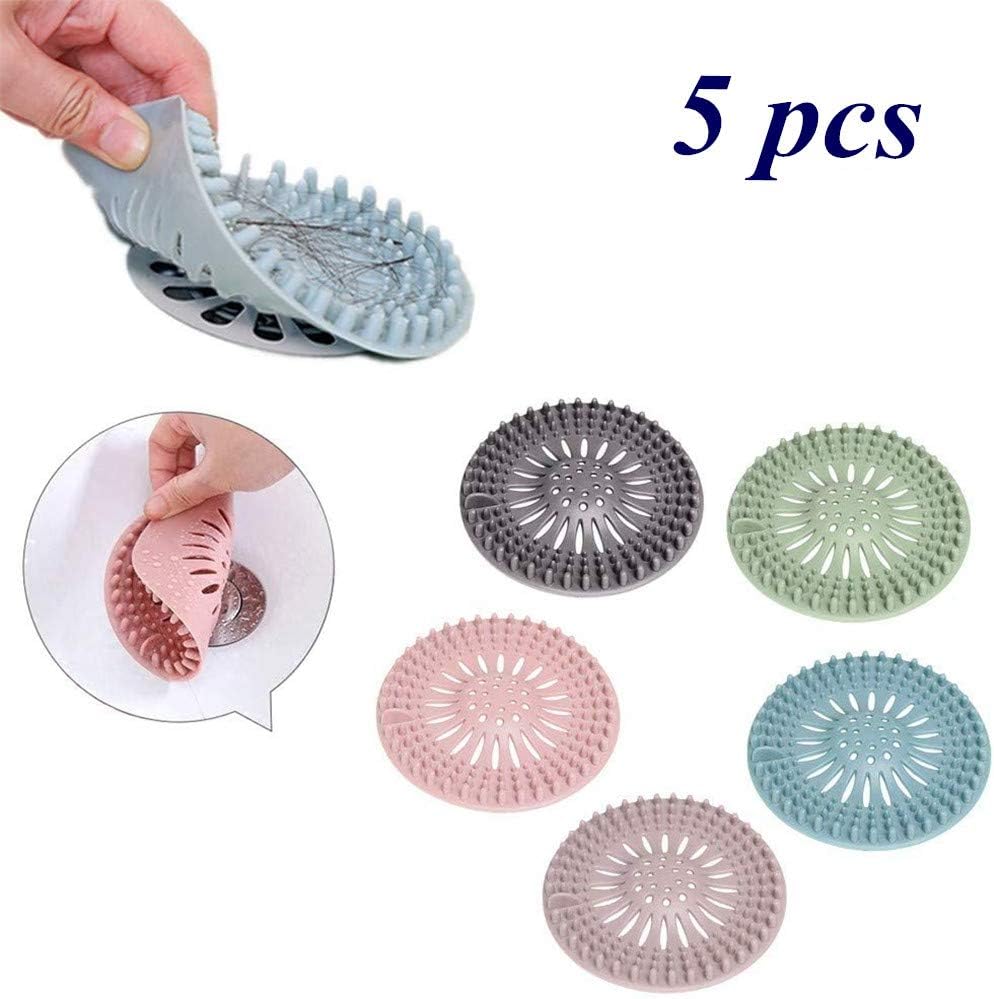 ZESHIZE Haarfänger Duschabfluss-Abdeckungen,Universal Rubber Sink Sieb