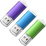 KOOTION 64 GB USB Flash Drive 3Pack USB 2.0 with LED Light Mix Colors
