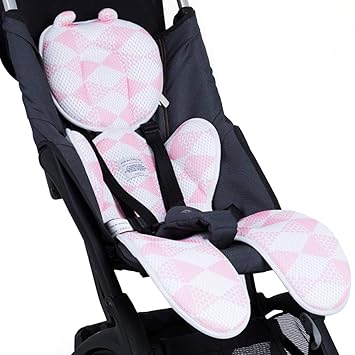 pink pushchair liner