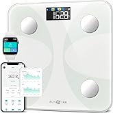 RunStar Smart Scale for Body Weight and Fat Percentage, High Accuracy Digital Bathroom Scale FSA or HSA Eligible with LCD Dis