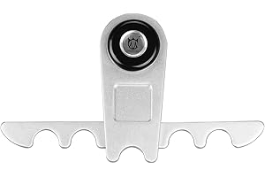 CROWN ME Portable Silver Weighted Pool Cue Rest, Billiard Chalk Holder