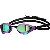 Arena Unisex Cobra Core Swipe Anti-Fog Racing Swim Goggles for Men and Women Polycarbonate Mirror/Non-Mirror Lens