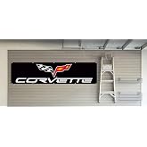Daoops Corvette Flag Mechanic Chevy Banner 2x8ft