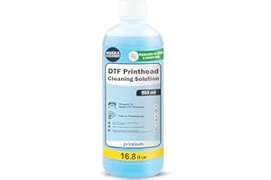 PRINTIUM DTF Printhead Cleaning Solution 500ML (16.9 fl oz) – Nozzle Cleaner for All DTF Printheads Including I3200, XP600, L1800, ET8550, XP15000 – Removes Clogs & Dried Ink, Restores Smooth Flow