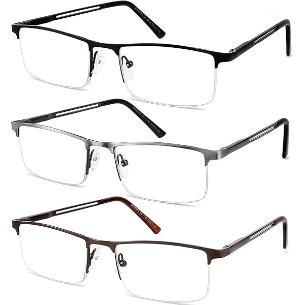 Amazon.com: JJWELL 3 Pack Blue Light Blocking Metal Reading