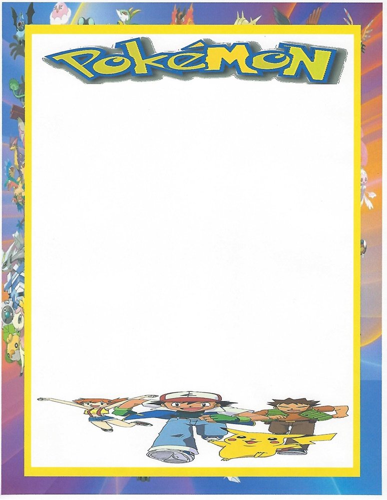 Pokemon Characters Stationery Printer Paper 26 Sheets | eBay