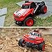 SZJJX RC Cars 1/16 Scale 2WD High Speed Vehicle 15MPH+ 2.4Ghz Radio Remote Control Off Road Racing Monster Crawler Trucks Fast Electric Race Buggy with LED Light and Sound SJ1504 Red