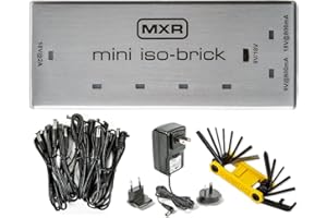 MXR M239 Mini Iso-Brick 9v,18v Effects Pedal Power Supply with Tonebird Bundle Including Dunlop ECB004 18-volt Adapter, Groov
