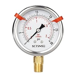SCTSNSR 0 to 30 Psi Pressure Gauge, Glycerin Liquid