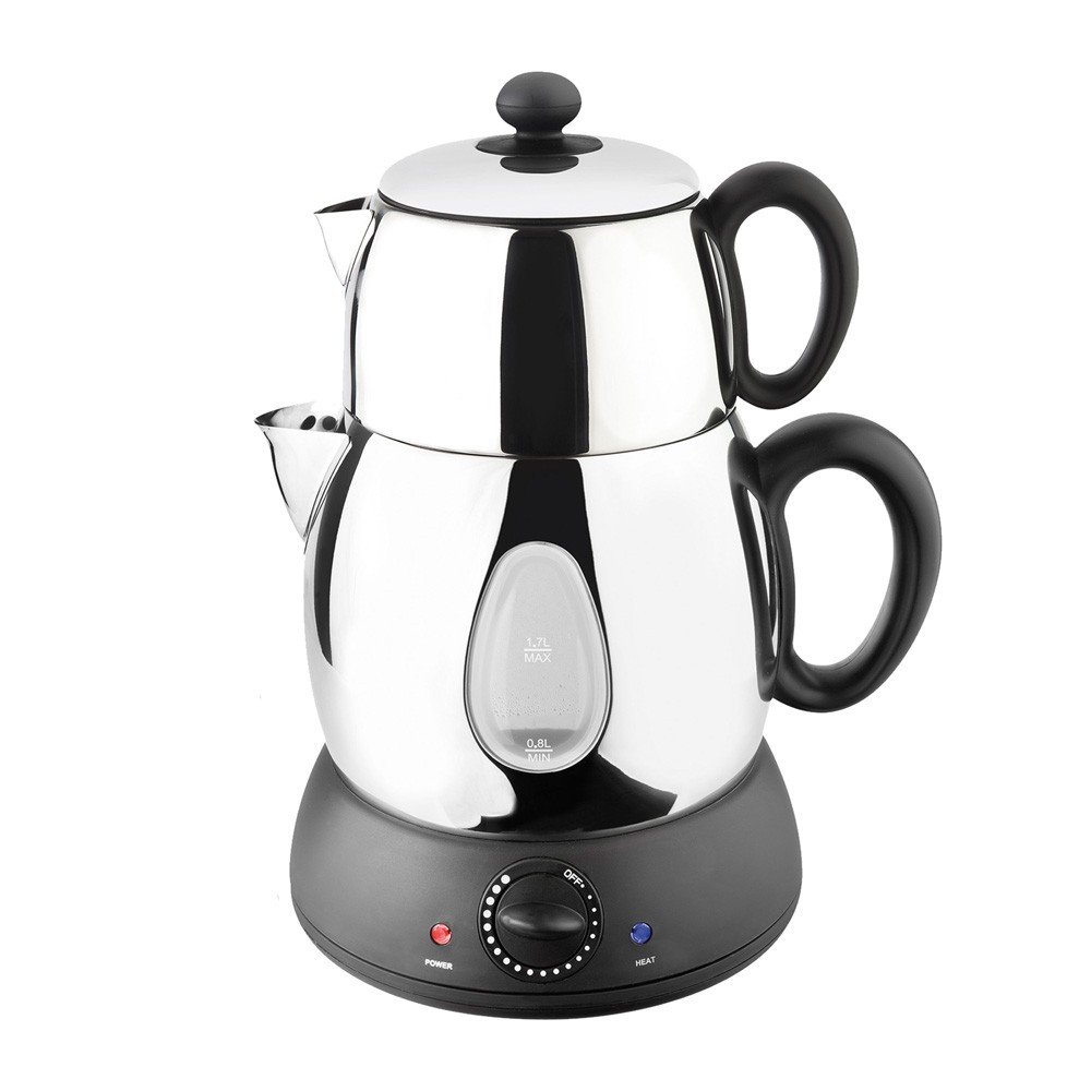 Schäfer Turkish Tea Kettle Electric Kettle and Teapot with Caydanlik
