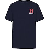 Tommy Hilfiger Boys' Short Sleeve Solid Crew Neck T-shirt, Soft, Comfortable, Relaxed Fit