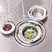 BRIESLY Set of 2 Stainless Steel Kitchen Sink Strainer - Large Wide Rim 4.5