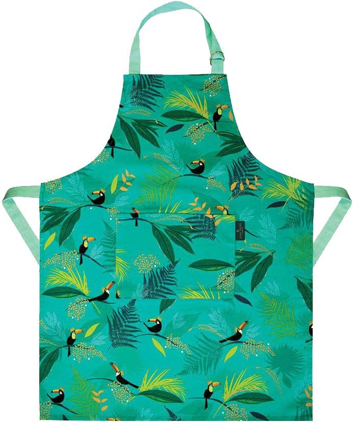 Sara Miller 295280Z Toucans Repeat Adult Apron in Presentation Box, Multicoloured
