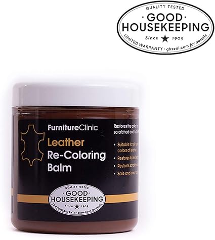 Leather Recolouring Balm Black For Sofas Cars Shoes And