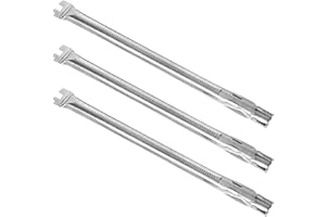 Hongso 19 1/2" Stainless Steel Burner Tube 62752 Grill Replacement Parts for Weber Genesis 300 Series E-310 E-320 E-330 EP-310 EP-320 EP-330 S-310 S-330 Gas Grills (2011-2016 Front Mounted Controls)