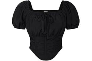 Scarlet Darkness Renaissance Shirt Women Off The Shoulder Corset Tops Peasant Blouse