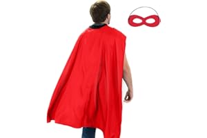 MAKLULU Adult Superhero Capes and Masks - Halloween Costumes Adult Cape Superhero Party Capes
